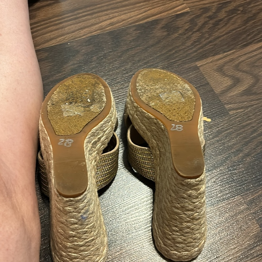 Shimmery slip on sandal. - Picture 4 of 4